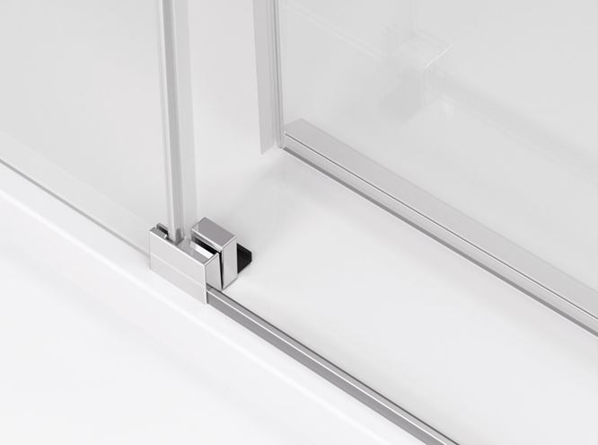 RONAL TOP-LINE S TLSAC sprchový kút 90x90 cm, rohový vstup, posuvné dvere, aluchróm/číre sklo TLSAC 090 50 07 Obrázek - fotka