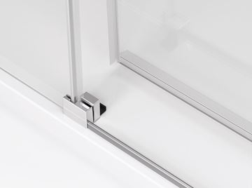 RONAL TOP-LINE S TLSAC sprchový kút 90x90 cm, rohový vstup, posuvné dvere, aluchróm/číre sklo TLSAC 090 50 07 Obrázek - fotka