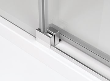 RONAL TOP-LINE S TLSAC sprchový kút 90x90 cm, rohový vstup, posuvné dvere, aluchróm/číre sklo TLSAC 090 50 07 Obrázek - fotka