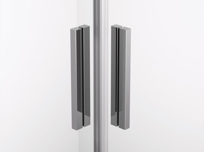 RONAL TOP-LINE S TLSAC sprchový kút 90x90 cm, rohový vstup, posuvné dvere, aluchróm/číre sklo TLSAC 090 50 07 Obrázek - fotka