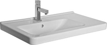 JIKA CUBITO PURE umývadlo 75 cm, s otvorom pre batériu a prepadom