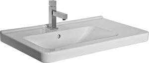 JIKA CUBITO PURE umývadlo 75 cm, s otvorom pre batériu a prepadom
