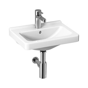 JIKA CUBITO PURE umývadielko 45 cm, s otvorom pre batériu a prepadom