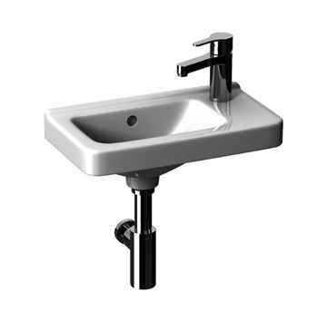 JIKA CUBITO PURE umývadielko 45 cm, s otvorom pre batériu vpravo, s prepadom H8114240001061 Obrázek - fotka