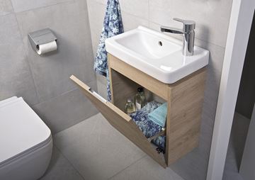 JIKA CUBITO PURE umývadielko 45 cm, s otvorom pre batériu vpravo, s prepadom H8114240001061 Obrázek - fotka