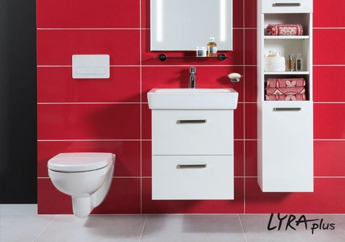 JIKA LYRA PLUS umývadlo 60 cm, s otvorom pre batériu a prepadom H8103820001041 Obrázek - fotka