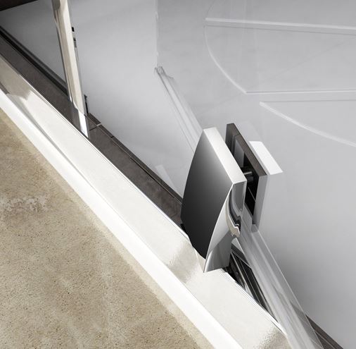 RAVAK PIVOT PSKK3 90 sprchovací kút 90x90 cm, R500, pivotové dvere, chróm lesk / sklo transparent 37677C00Z1 Obrázek - fotka
