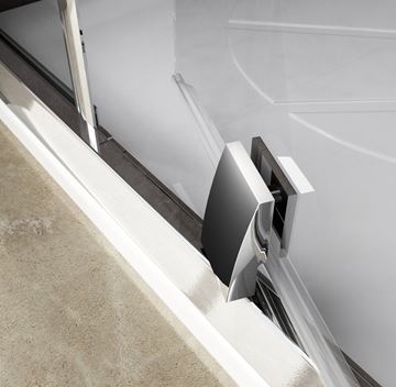 RAVAK PIVOT PSKK3 100 sprchovací kút 100x100 cm, R500, pivotové dvere, chróm lesk / sklo transparent 376AAC00Z1 Obrázek - fotka