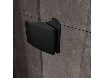 RAVAK PIVOT PSKK3 100 sprchovací kút 100x100 cm, R500, pivotové dvere, čierna / sklo transparent 376AA300Z1 Obrázek - fotka