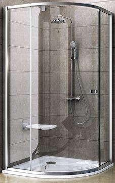 RAVAK PIVOT PSKK3 80 sprchovací kút 80x80 cm, R500, pivotové dvere, satin/sklo transparent