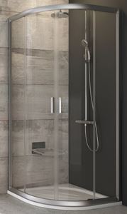 RAVAK BLIX BLCP4 90 sprchovací kút 90x90 cm, R500, posuvné dvere, satin/sklo transparent