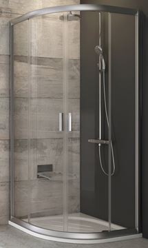 RAVAK BLIX BLCP4 90 sprchovací kút 90x90 cm, R500, posuvné dvere, satin/sklo transparent