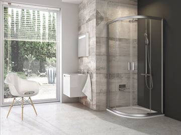RAVAK BLIX BLCP4 80 sprchovací kút 80x80 cm, R500, posuvné dvere, satin/sklo transparent 3B240U00Z1 Obrázek - fotka