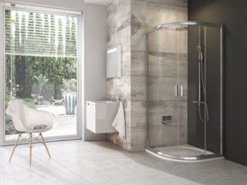 RAVAK BLIX BLCP4 80 sprchovací kút 80x80 cm, R500, posuvné dvere, lesk / sklo transparent 3B240C00Z1 Obrázek - fotka