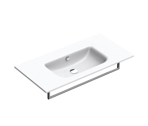 CONCEPT S umývadlo 100 cm, bez otvoru pre batériu, s prepadom, Cataglaze 0721010001 Obrázek - Hlavní obrázek