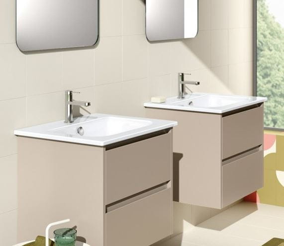 CONCEPT S umývadlo 60 cm, bez otvoru pre batériu, s prepadom, Cataglaze 0720610001 Obrázek - fotka