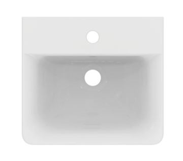 CONCEPT CUBE umývadlo 40 cm, s otvorom pre batériu a prepadom, alpská biela E803101 Obrázek - fotka