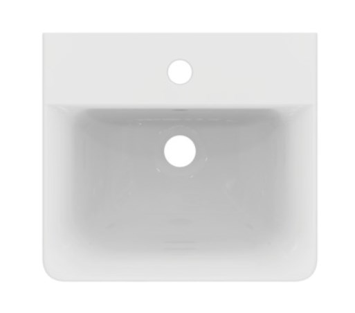CONCEPT CUBE umývadlo 40 cm, s otvorom pre batériu a prepadom, alpská biela E803101 Obrázek - fotka