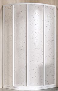 RAVAK SUPERNOVA SKCP4 90 sprchovací kút 90x90 cm, R500, posuvné dvere, biela/plast pearl