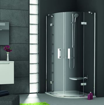 RAVAK SMARTLINE SMSKK4 80 sprchovací kút 80x80 cm, R500, krídlové dvere, chróm / sklo transparent 3S244A00Y1 Obrázek - fotka
