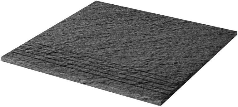 RAKO TAURUS GRANIT schodovka 30x30 cm, mat reliéf, antracitovo šedá TCV34065 Obrázek - Hlavní obrázek