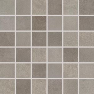 RAKO EXTRA mozaika 30x30(5x5) cm, lepená na sieti, mat reliéf, hnedosivá
