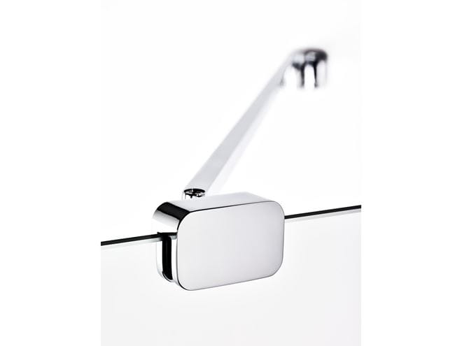 RAVAK BRILLIANT BSDPS 80L sprchový kút 80x80 cm, vstup spredu, krídlové dvere, ľavý, chróm/sklo transparent 0UL44A00Z1 Obrázek - fotka