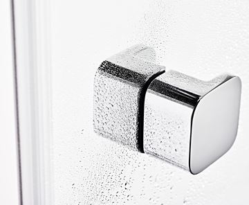 RAVAK BRILLIANT BSDPS 90R sprchový kút 90x90 cm, vstup spredu, krídlové dvere, pravý, chróm / sklo transparent 0UP77A00Z1 Obrázek - fotka