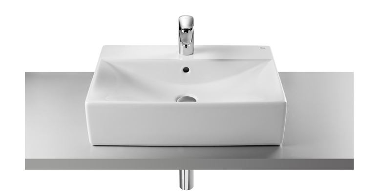 ROCA DIVERTA umývadlo 47 cm, s otvorom pre batériu a prepadom A327111000 Obrázek - fotka