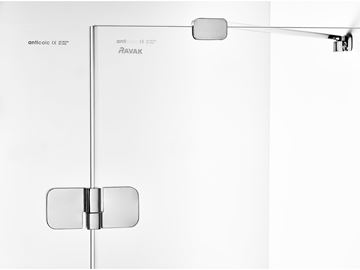 RAVAK BRILLIANT BSDPS 120/80L sprchový kút 120x80 cm, vstup spredu, krídlové dvere, ľavý, chróm / sklo transparent 0ULG4A00Z1 Obrázek - fotka