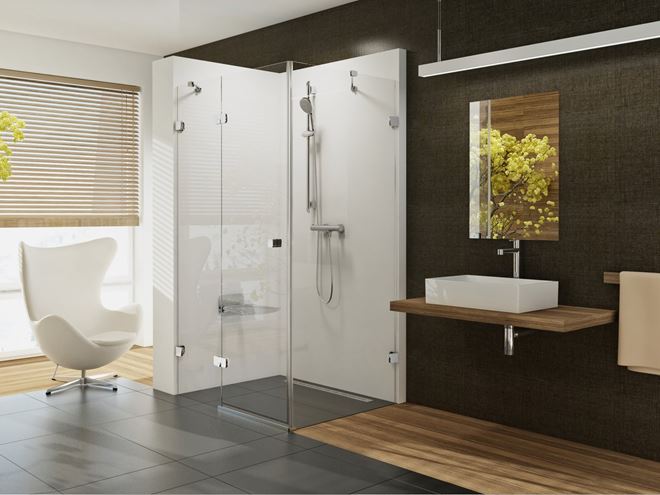 RAVAK BRILLIANT BSDPS 120/80L sprchový kút 120x80 cm, vstup spredu, krídlové dvere, ľavý, chróm / sklo transparent 0ULG4A00Z1 Obrázek - fotka
