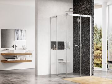 RAVAK MATRIX MSRV4 80 sprchový kút 80x80 cm, rohový vstup, posuvné dvere, lesk/sklo transparent 1WV44C00Z1 Obrázek - fotka