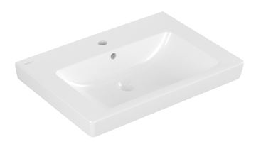 VILLEROY & BOCH SUBWAY 2.0 umývadlo 60 cm, s otvorom pre batériu a prepadom, brúsené, alpská biela
