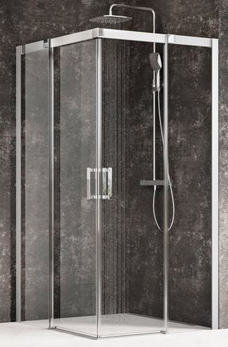 RAVAK MATRIX MSRV4 90 sprchový kút 90x90 cm, rohový vstup, posuvné dvere, satin/sklo transparent 1WV77U00Z1 Obrázek - Hlavní obrázek