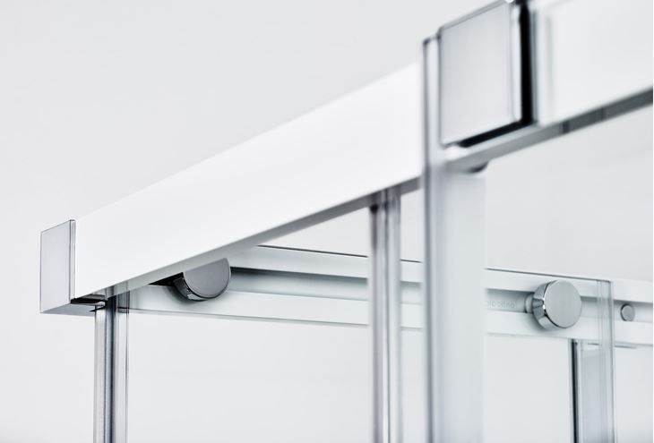 RAVAK MATRIX MSRV4 90 sprchový kút 90x90 cm, rohový vstup, posuvné dvere, satin/sklo transparent 1WV77U00Z1 Obrázek - fotka