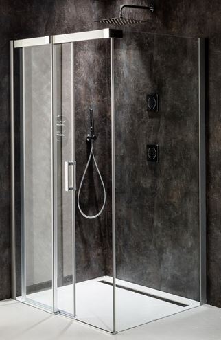 RAVAK MATRIX MSDPS 120/80 L sprchový kút 120x80 cm, rohový vstup, posuvné dvere, ľavý, satin/sklo transparent 0WLG4U00Z1 Obrázek - Hlavní obrázek
