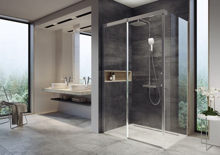 RAVAK MATRIX MSDPS 120x90 L sprchovací kút 120x90 cm, vstup spredu, posuvné dvere, ľavý, lesk / sklo transparent 0WLG7C00Z1 Obrázek - fotka