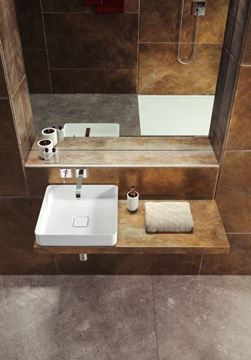 KALDEWEI MIENA 3185 umývadlo na dosku 58 cm, bez prepadu, smaltovaná oceľ, Perl-Effect, alpská biela 909606003001 Obrázek - fotka