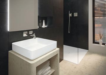 KALDEWEI MIENA 3185 umývadlo na dosku 58 cm, bez prepadu, smaltovaná oceľ, Perl-Effect, alpská biela 909606003001 Obrázek - fotka