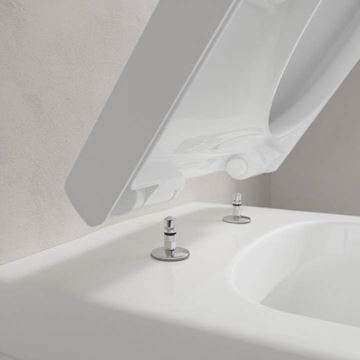 VILLEROY & BOCH ARCHITECTURA WC sedadlo, SoftClosing, alpská biela 98M9C101 Obrázek - fotka