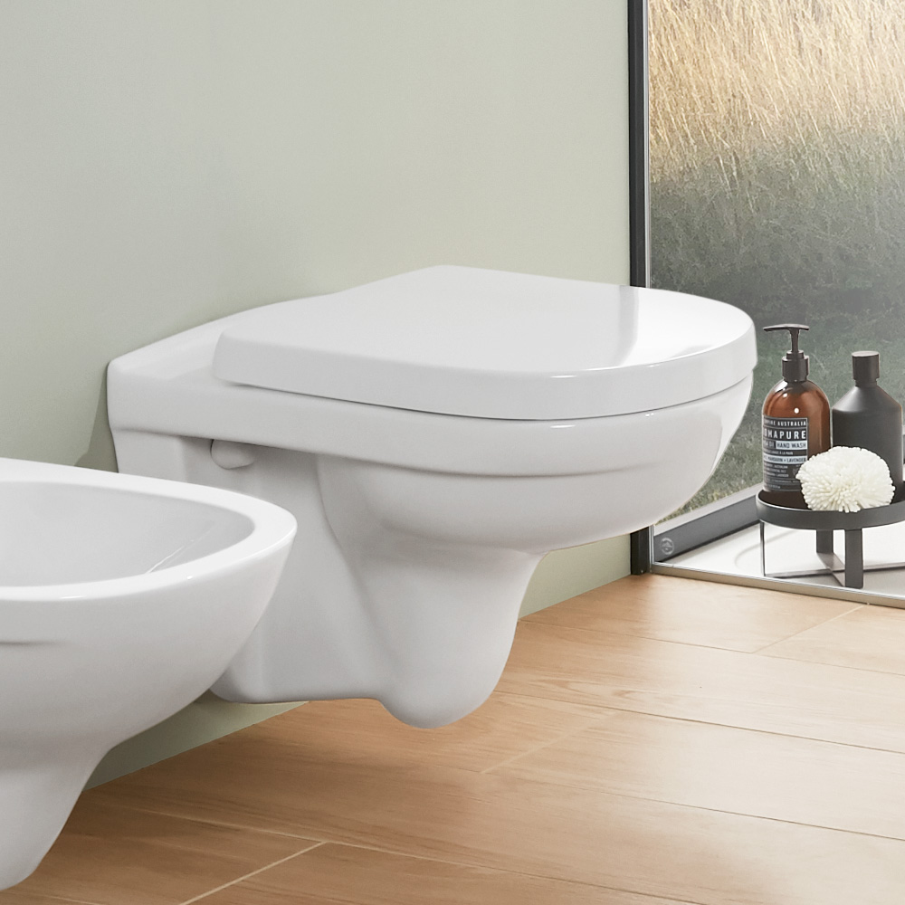 VILLEROY & BOCH O.NOVO WC sedadlo, SoftClosing, alpská biela 9M38S101 Obrázek - fotka