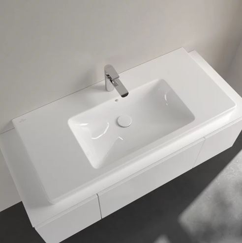 VILLEROY & BOCH SUBWAY 2.0 umývadlo 100 cm, s otvorom pre batériu a prepadom, brúsené 71751G01 Obrázek - fotka