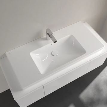 VILLEROY & BOCH SUBWAY 2.0 umývadlo 100 cm, s otvorom pre batériu a prepadom, brúsené 71751G01 Obrázek - fotka