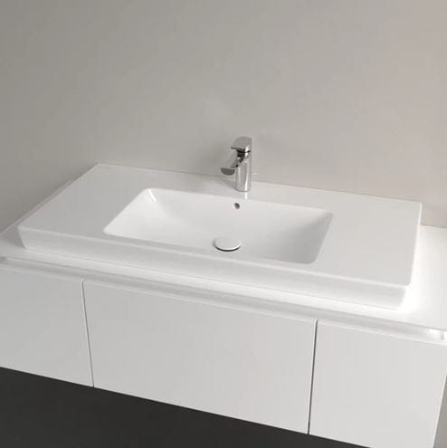 VILLEROY & BOCH SUBWAY 2.0 umývadlo 100 cm, s otvorom pre batériu a prepadom, brúsené 71751G01 Obrázek - fotka