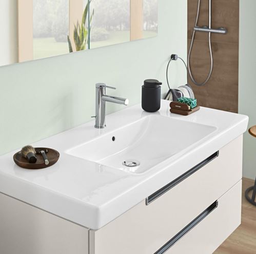 VILLEROY & BOCH SUBWAY 2.0 umývadlo 100 cm, s otvorom pre batériu a prepadom, brúsené 71751G01 Obrázek - fotka