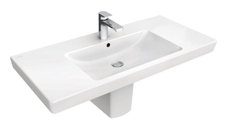VILLEROY & BOCH SUBWAY 2.0 umývadlo 100 cm, s otvorom pre batériu a prepadom 7175A001 Obrázek - fotka