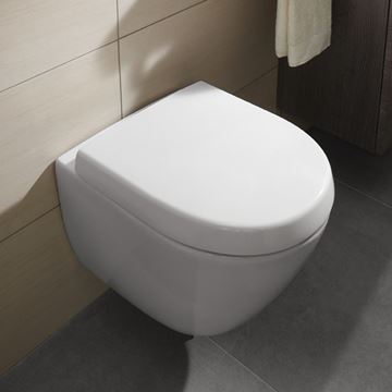 VILLEROY & BOCH SUBWAY 2.0 WC sedadlo, SoftClosing, alpská biela 9M69S101 Obrázek - fotka