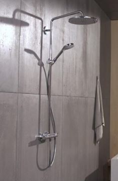 HANSGROHE CROMA SELECT S SHOWERPIPE 280 sprchový set s batériou, horná sprcha, ručná sprcha s 3 prúdmi, chróm 26791000 Obrázek - fotka