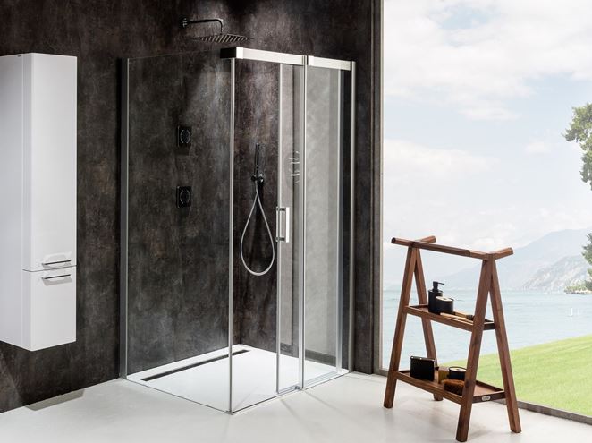 RAVAK MATRIX MSDPS 120/80 P sprchovací kút 120x80 cm, vstup spredu, posuvné dvere, pravý, satin/sklo transparent 0WPG4U00Z1 Obrázek - fotka