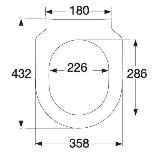 VILLEROY & BOCH VERITY DESIGN 2.0 WC sedadlo Slim, SoftClosing, alpská biela 8M47S101 Technický nákres